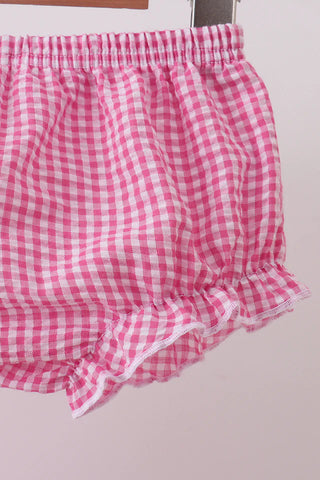 Cherry Jubilee Gingham Girl Bloomer Set