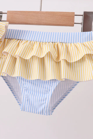 Crabby Cutie Colorblock Ruffle 2pc Swimsuit