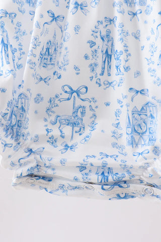 Walt’s Dream Castle Smocked Ruffle Bubble