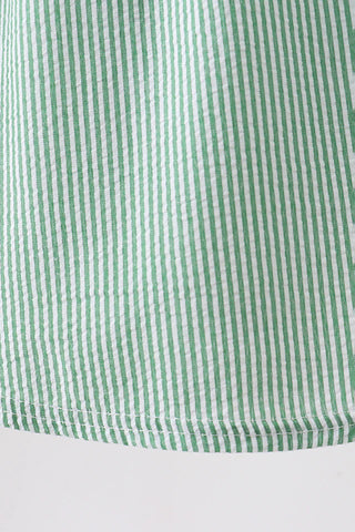 Watermelon Parade Smocked Seersucker Dress
