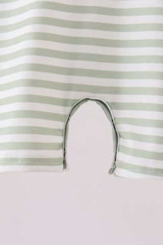 Mallard Trail Stripe Boy Romper