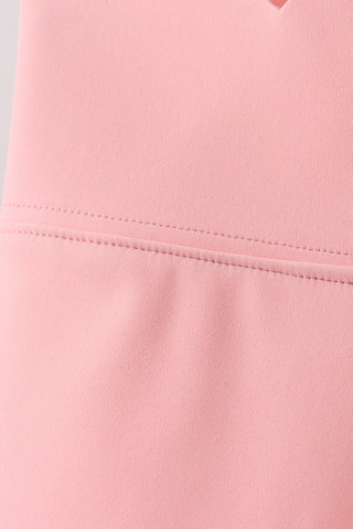 Ashley Pink Scalloped Yoga Active Leggings