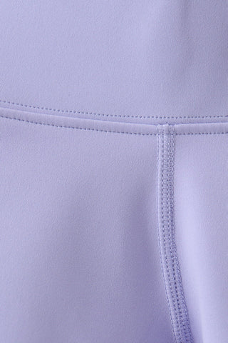Ashley Violet Scalloped Yoga Active Leggings