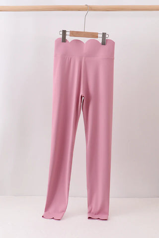Ashley Lilac Scalloped Yoga Active Women’s Leggings