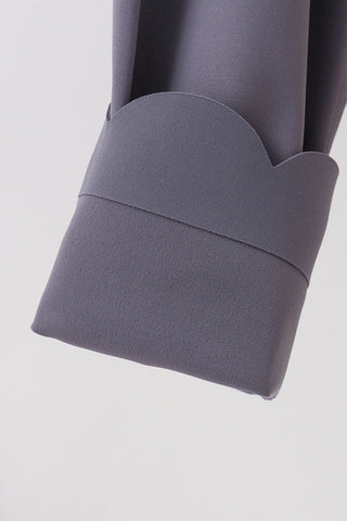 Ashley Gray Scalloped Yoga Active Women’s Leggings