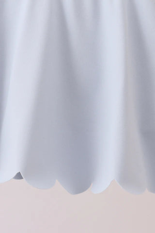 Ashley Blue Scalloped Yoga Skorts Set