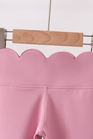 Ashley Lilac Scalloped Yoga Active Leggings