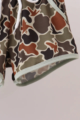 Duck Camp Dogs Camo Boy Shorts Set