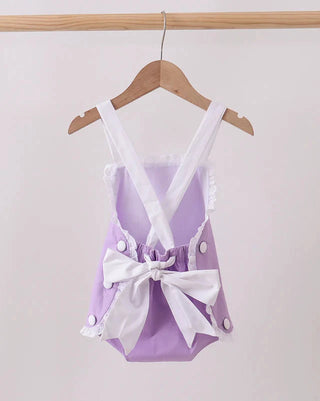 Lavender Heirloom Bow Ruffle Bubble