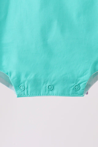 Teal Heirloom Bow Ruffle Bubble