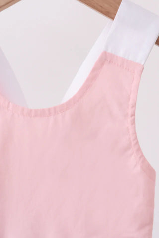 Reese Colorblock Ruffle Bow Romper