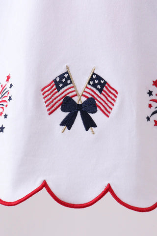 Freedom Fest Embroidered Girl Bloomer Set