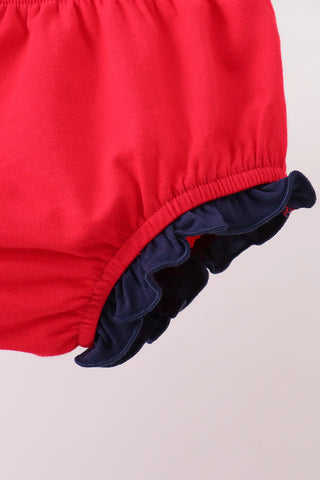 Freedom Fest Embroidered Girl Bloomer Set