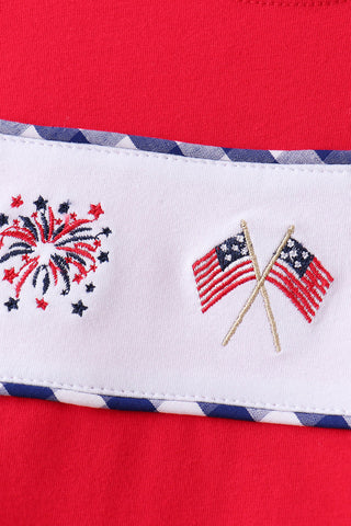 Freedom Fest Embroidered Boy Shorts Set