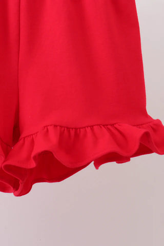 Freedom Fest Embroidered Girl Shorts Set