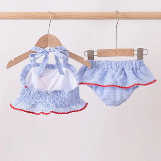 American Honey Gingham Ruffle 2pc Swimsuit