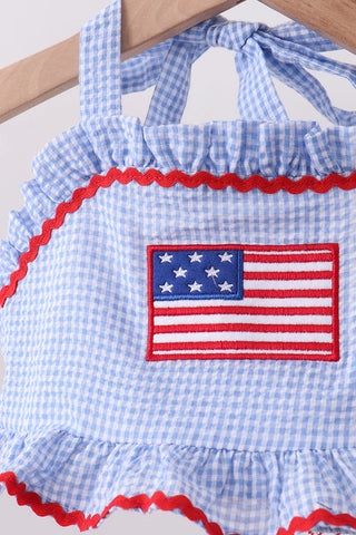 American Honey Gingham Ruffle 2pc Swimsuit