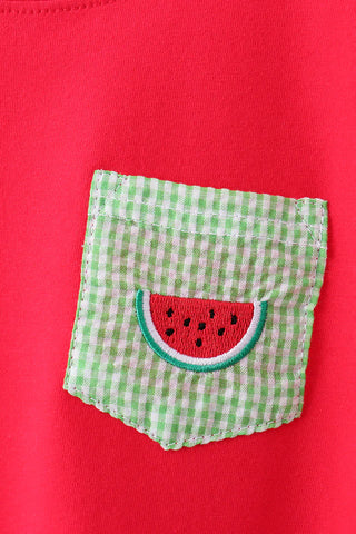 Summer Sprout Seersucker Boy Shorts Set