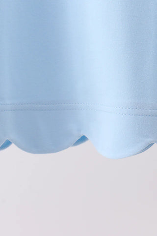 Calla Blue Scalloped Bow Dress
