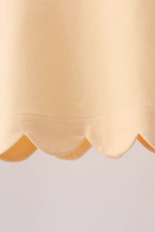 Calla Buttercup Scalloped Shorts Set
