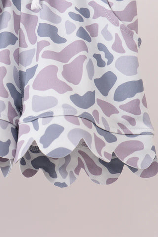 Camo Classic Scalloped Polo & Shorts Set