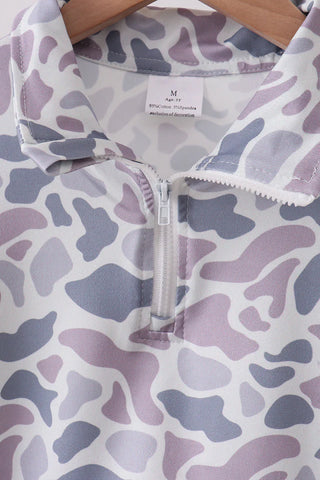 Camo Classic Scalloped Polo & Shorts Set