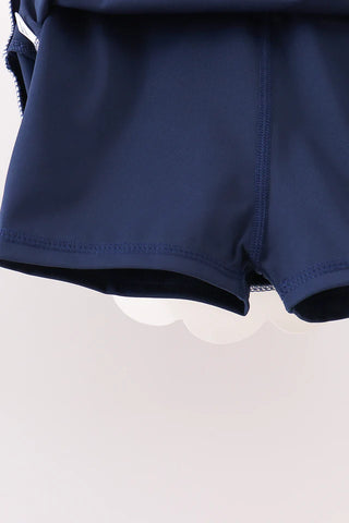 Lennox Navy Performance Scalloped Skort Set