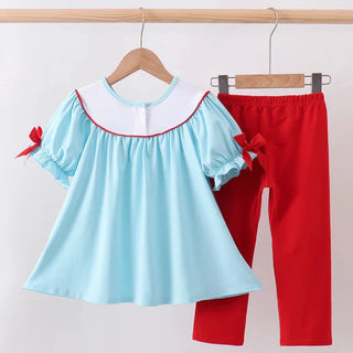 Ready for School Apple Girl Pants Set