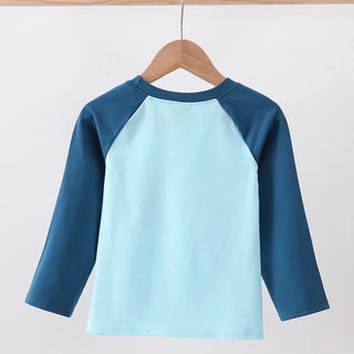 Schoolhouse Apple Long Sleeve Boy Top