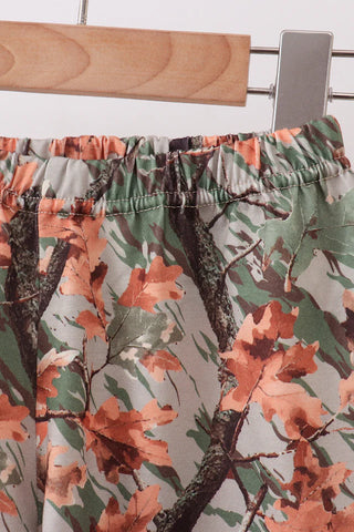 Little Sportsman Embroidered Camo Boy Shorts Set