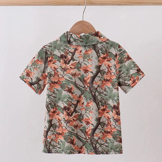 Little Sportsman Embroidered Camo Dad & Me Button Down Shirt