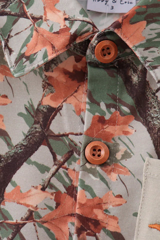 Little Sportsman Embroidered Camo Dad & Me Button Down Shirt