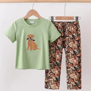 Retriever & Mallard Camo Boy Pants Set