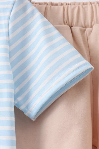Triple Play Puppy Stripe Boy Shorts Set