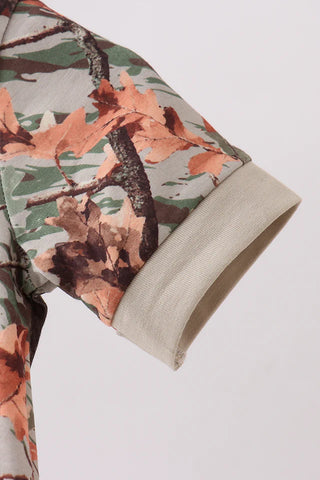 Little Sportsman Embroidered Camo Boy Bubble