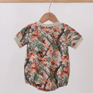 Little Sportsman Embroidered Camo Boy Bubble