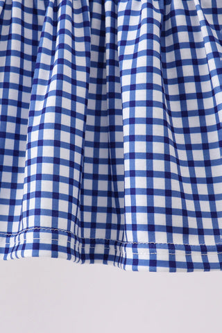 Apple Lane Gingham Girl Bloomer Set