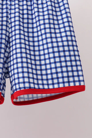 Apple Lane Gingham Boy Shorts Set