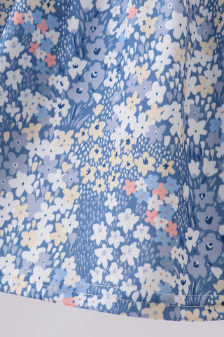 Darcy Blue Floral Ruffle Dress