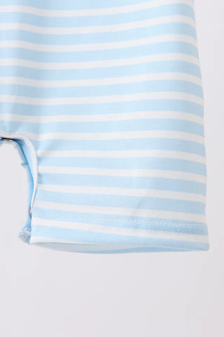 Triple Play Puppy Stripe Boy Romper