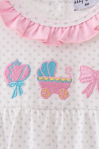 Baby Bliss Polka Dot Ruffle Bubble