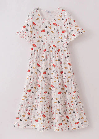 Eat More Love Tiered Women’s Dress