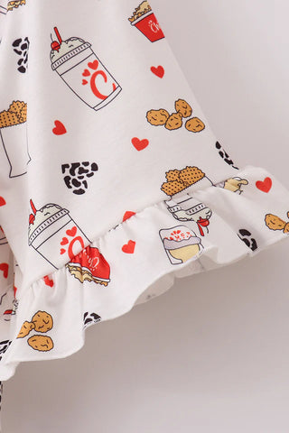 Eat More Love Tiered Women’s Dress