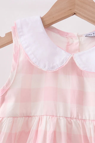 Galen Pink Gingham Dress