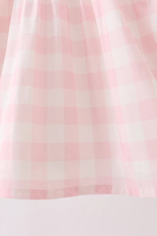 Galen Pink Gingham Dress