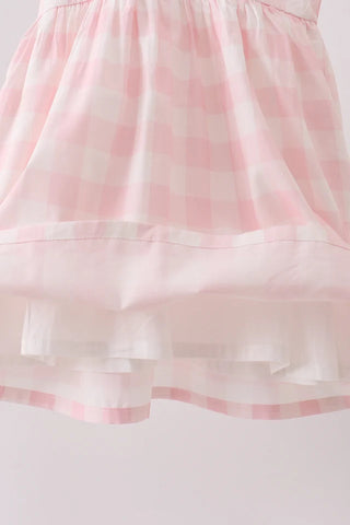 Galen Pink Gingham Dress