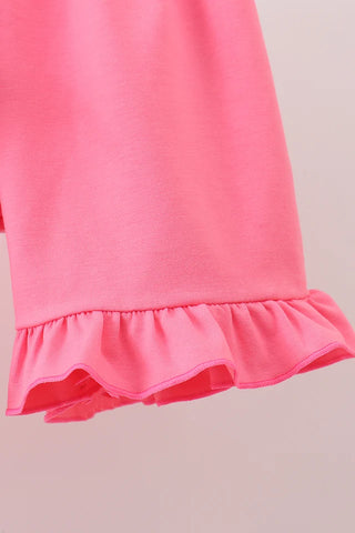 Classroom Cutie Smocked Ruffle Shorts Set