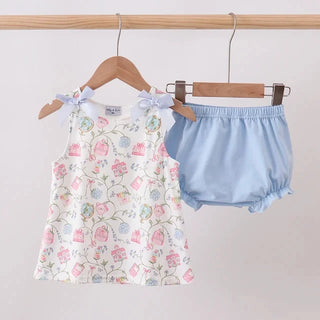 Backpack Blooms Ruffle Bloomer Set