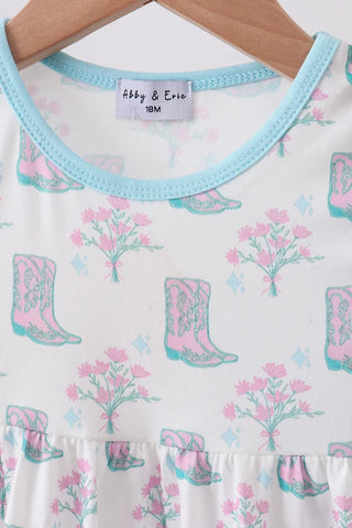 Boots in Bloom Ruffle Bloomer Set