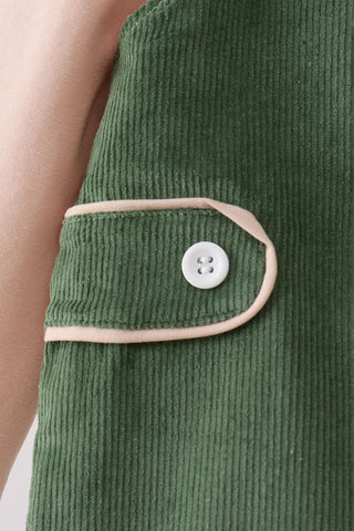 Presley Green Corduroy Boy JonJon Set